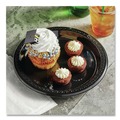Platters | Chinet 81411 8 in. x 11 in. Heavyweight Plastic Platters - Black (250/Carton) image number 1
