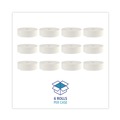 Toilet Tissues | Boardwalk 6102B 3.5 in. x 2000 ft. JRT Septic Safe 2-Ply Bath Tissue - Jumbo, White (6/Carton) image number 4