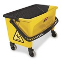 Buckets & Wringers | Rubbermaid Commercial HYGEN FGQ90088YEL HYGEN Press Wring Bucket for Microfiber Flat Mops (Yellow) image number 0