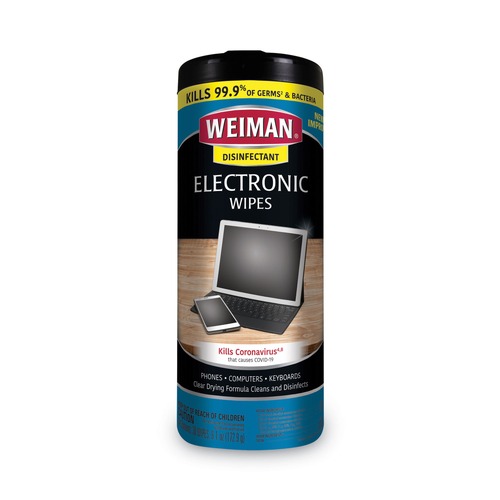 Cleaning Cloths & Wipes | WEIMAN 93CT 1-Ply 7 in. x 8 in. E-tronic Wipes - White (4/Carton) image number 0