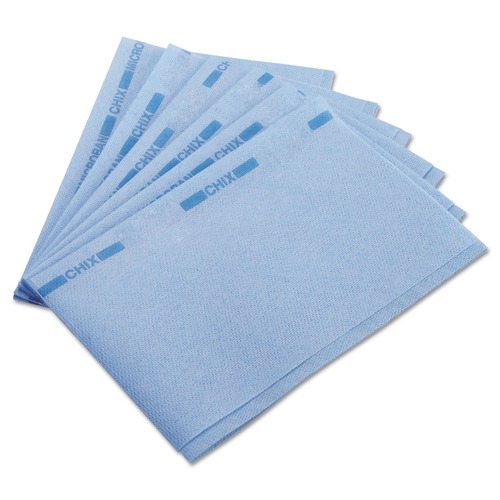 Cleaning Cloths & Wipes | Chix 8253 13 in. x 21 in. Food Service Towels - Blue (150/Carton) image number 0