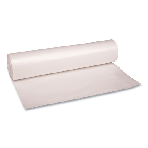 Low-Density Trash Bags | Boardwalk X8647SCKR01 43 in. x 47 in. 1.1 mil 56 gal Low Density Repro Can Liners - Clear (100/Carton) image number 0