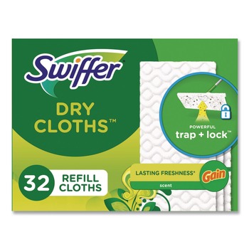 Swiffer 80374620 8 x 10.4 Dry Refill Cloths - White (4/Carton)