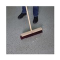 Brooms | Boardwalk BWK20318 3 in. Maroon Heavy-Duty Polypropylene Bristles 18 in. Brush Floor Brush Head image number 4