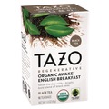 Tea | Tazo 10794522003034 1.4 oz. Tea Bags - Organic Awake English Breakfast (96/Carton) image number 0