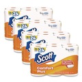 Toilet Tissues | Scott 47618 ComfortPlus 1-Ply Septic Safe Toilet Paper Double Roll Bath Tissue - White (48/Carton) image number 0
