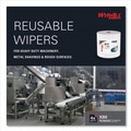 Perforated Roll & Hand Towels | WypAll 41025 12.4 in. x 12.2 in. Power Clean Jumbo Roll X80 Heavy Duty Cloths - White (475/Roll) image number 6