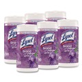 Cleaning Cloths & Wipes | LYSOL Brand 19200-56264 Disinfecting Wipes, 1-Ply, 7 x 7.25, Lavender and Cotton Blossom, White, 80 Wipes/Canister, 6 Canisters/Carton image number 0