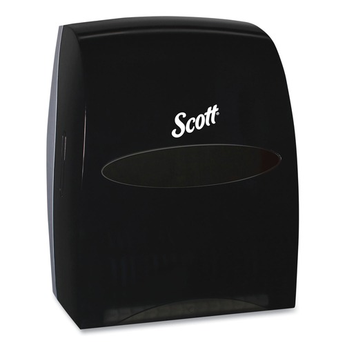 Towel Dispensers | Scott 46253 Essential 13.06 in. x 11 in. x 16.94 in. Manual Hard Roll Towel Dispenser - Black (1/Carton) image number 0