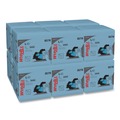 Perforated Roll & Hand Towels | WypAll 05776 L40 1/4 Fold 12.5 in. x 12 in. Wiper - Blue (56/Box, 12 Boxes/Carton) image number 0