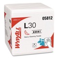Perforated Roll & Hand Towels | WypAll 05812 L30 Quarter Fold 12.5 in. x 12 in. Towels (90/Polypack, 12 Polypacks/Carton) image number 1