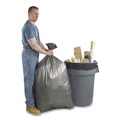 Low-Density Trash Bags | Platinum Plus 1507277 45 Gallon 1.55 mil 39 in. x 46 in. Can Liners - Gray (50/Carton) image number 3