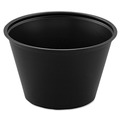 Cups | Dart P400BLK 4 oz. Polystyrene Portion Cups - Black (2500/Carton) image number 0