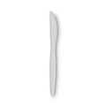 Disposable Knives | Dixie PKM21 Mediumweight Plastic Knives - White (1000/Carton) image number 0