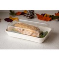 Food Containers & Lids | Eco-Products EP-SCRC107LID-R 10.82 in. x 10.71 in. x 1.83 in. Worldview 100% Recycled Content Plastic Lid - Clear (200/Carton) image number 1