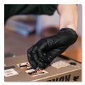Food Service Disposable & Single Use Gloves | Ammex GPNB49100 5 mil Industrial Powder-Free Nitrile Gloves - XX-Large, Black (1000/Carton) image number 5