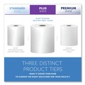 Perforated Roll & Hand Towels | Scott 01000 8 in. x 1000 ft. 1.5 in. Core 1-Ply Essential High Capacity Hard Roll Towels - White (12 Rolls/Carton) image number 3