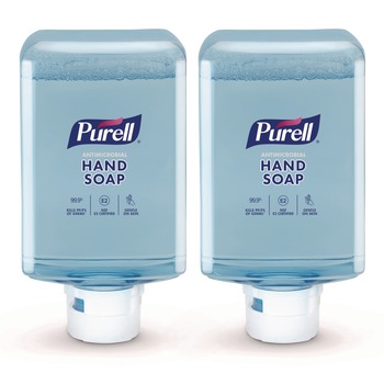 PURELL 8383-02 1,200 mL Refill Antimicrobial Foaming Hand Soap For ES10 Dispensers - Fragrance Free (2/Carton)