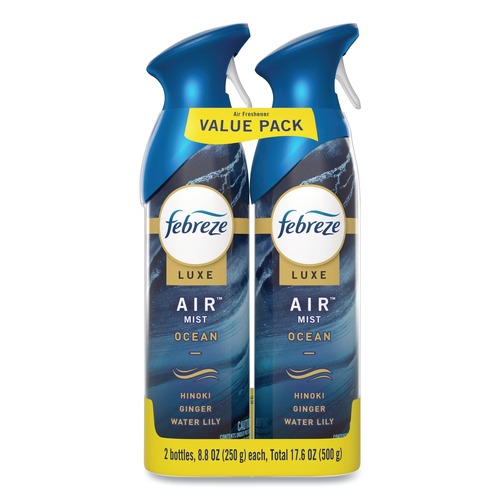 Febreze 80816821 AIR, Ocean, 8.8 oz Aerosol Spray, 2-Pack, 3 Packs