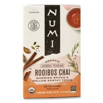 PRODUCTS | Numi 10200 1.71 oz Organic Teas and Teasans - Rooibos Chai (18/Box)