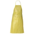 Aprons & Bibs | Ansell 97790 A70 Polyethylene-Coated Fabric Chemical Spray Protection Aprons - One Size Fits Most, Yellow (100/Carton) image number 0