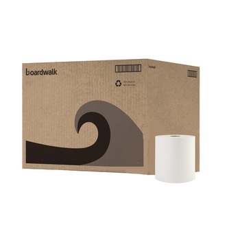 Boardwalk 8122 8 in. x 800 ft. 1-Ply Hardwound Paper Towels - White (6/Carton)