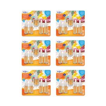 BRIGHT Air BRI900668CT 0.67 oz. Electric Scented Oil Air Freshener Refill - Hawaiian Blossoms and Papaya (6 Packs/Carton)