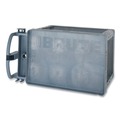 Carts | Rubbermaid Commercial 2192463 BRUTE Heavy-Duty Ergo Handle Utility Cart Plastic 2 Shelves 750 lb Capacity 26-in x 55-in x 33.25-in Gray image number 5