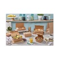 Food Containers & Lids | Pactiv Corp. NOB04SKECTE EarthChoice Tamper Evident 9.04 in. x 4.85 in. x 2.75 in. Kraft Onebox Paper Box image number 3