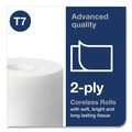 Toilet Tissues | Tork 472880 Advanced 2-Ply Coreless High Capacity Bath Tissue - White (36/Carton) image number 6