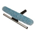 Squeegees | Boardwalk 96154-S-BWK Combo Window Washer and Squeegee, 12-in Wide Blade, Black image number 1