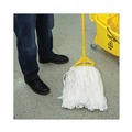 Mop Heads | Boardwalk BWK8003 Enviro Clean Looped Mop Head With Tailband - Large, White (12/Carton) image number 7