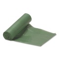Low-Density Trash Bags | Heritage L8046TE ER1 Eco Blend Max 40 in. x 46 in. 0.8 mil 45 Gallon Can Liners - Green (25 Bags/Roll, 6 Rolls/Carton) image number 1
