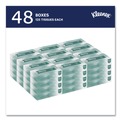 Facial Tissues | Kleenex 21601 Naturals 2-Ply Flat Box 8.3 in. x 7.8 in. Facial Tissues - White (48 Boxes/Carton, 125 Sheets/Box) image number 2