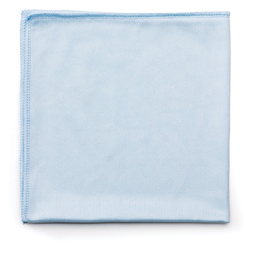 Cleaning Cloths & Wipes | Rubbermaid Commercial FGQ63000BL00 Executive Series Hygen 16 in. x 16 in. Microfiber Glass Cleaning Cloths - Blue (12/Carton) image number 0