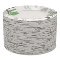 Plates | Dixie SXP10PATH Pathways Soak Proof Shield Heavyweight 10-1/8 in. Paper Plates - Green/Burgundy (125/Pack) image number 1