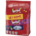 Candy, Gum & Mints | MARS 459752 45.85 oz 135-Piece Individually Wrapped Fun Size Fruity Candy Assortment - Skittles/Starburst and Life Savers image number 1