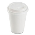 Cup Lids | Karat C-KDL508W-PP 8 oz. Hot Cup Plastic Sipper Lids - White (1000/Carton) image number 1