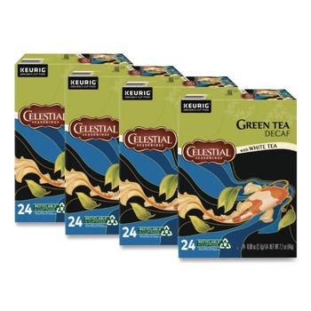 Celestial Seasonings 5000330012 K-Cups - Decaffeinated Green Tea (96/Carton)