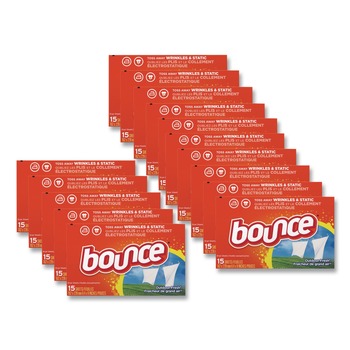 Bounce 95860 Fabric Softener Sheets - Outdoor Fresh (15/Carton)