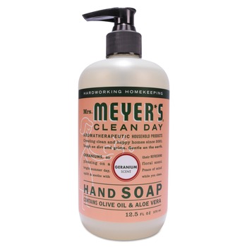 SC Johnson 651332 12.5 oz. Geranium Clean Day Liquid Hand Soap (6/Carton)