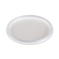 Food Containers & Lids | Dart 20JL 6 oz. to 32 oz. Vented Flat Plastic Lids for Foam Cups, Bowls and Containers - Translucent (1000/Carton) image number 1