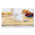 Cup Lids | Dart 16RCL Optima Reclosable Lid for 12 - 24 oz. Hot Cups - White (10 Packs/Carton) image number 3