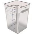 Food Storage Containers & Lids | Carlisle 1195607 11.13 in. x 11.13 in. x 15.72 in. 22 qt. Squares Polycarbonate Food Storage Container - Clear image number 2
