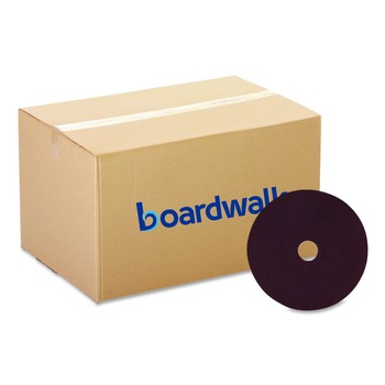 FLOOR PADS STRIPPING | Boardwalk 7100151260 20 in. Diameter Deep Scrub Pads - Maroon (10/Carton)