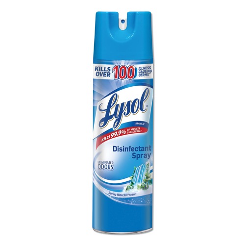 Disinfecting & Cleaning Solutions | LYSOL Brand 19200-79326 19 oz. Aerosol Spray Disinfectant Spray - Spring Waterfall Scent image number 0