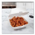 Food Containers & Lids | Dart 60HT1 5-7/8 in. x 6 in. x 3 in. Hinged Lid Foam Containers - White (500/Carton) image number 6