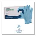 Janitorial Disposable & Single Use Gloves | Boardwalk 382XXLCTA 9.5 in. 5 mil Disposable Examination Nitrile Gloves - XX-Large/Blue (1000/Carton) image number 6