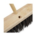 Handles & Braces | Boardwalk BWK125 1/1/8 in. x 60 in. Tapered End Lacquered Hardwood Broom Handle - Natural image number 1