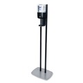Hand Sanitizer Dispensers | PURELL 7218-DS 1200 ml 13.5 in. x 5 in. x 28.5 in. ES8 Hand Sanitizer Floor Stand with Dispenser - Graphite/Silver image number 2
